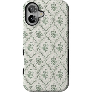 image:imageCasely iPhone 16 Case  Lost in Spots  Cheetah Print  Bold Protective Design  Compatible with MagSafeSage Tapestry  Floral Vines