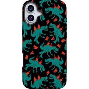 image:imageCasely iPhone 16 Case  Lost in Spots  Cheetah Print  Bold Protective Design  Compatible with MagSafeYoure Dinomite  Green Dinosaur