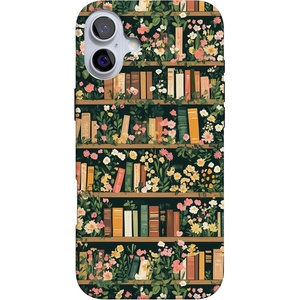 image:imageCasely iPhone 16 Case  Love Song  Lavender Heart  Compatible with MagSafe  Classic Ultra Slim DesignBook Nook  Floral Library