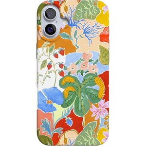 image:imageCasely iPhone 16 Case  Love Song  Lavender Heart  Compatible with MagSafe  Classic Ultra Slim DesignBotanical Blooms  Floral Patchwork
