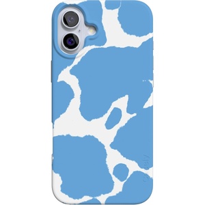 image:imageCasely iPhone 16 Case  Love Song  Lavender Heart  Compatible with MagSafe  Classic Ultra Slim DesignCurrent MOOd  Light Blue Cow Print