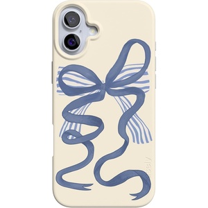 image:imageCasely iPhone 16 Case  Love Song  Lavender Heart  Compatible with MagSafe  Classic Ultra Slim DesignHeartstrings  Blue Bow