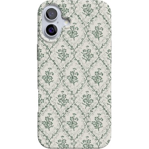 image:imageCasely iPhone 16 Case  Love Song  Lavender Heart  Compatible with MagSafe  Classic Ultra Slim DesignSage Tapestry  Floral Vines