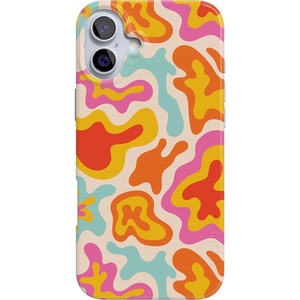image:imageCasely iPhone 16 Case  Love Song  Lavender Heart  Compatible with MagSafe  Classic Ultra Slim DesignTropical Color Splash  Abstract Retro