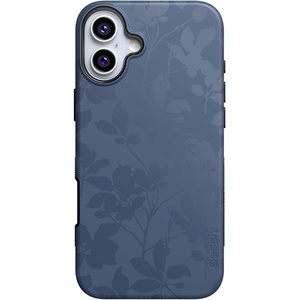 image:imageCasely iPhone 16 Case  Twilight Flora  Moody Monochrome  Bold Protective Design  Compatible with MagSafe