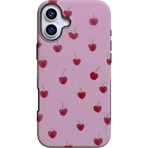 image:imageCasely iPhone 16 Case  Very Cherry  Painted Cherries  Bold Protective Design  MagSafe Compatible Design
