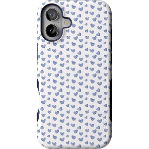 image:imageCasely iPhone 16 Plus Case  Lovebug  Blue Hearts  Bold Protective Design  Compatible with MagSafe