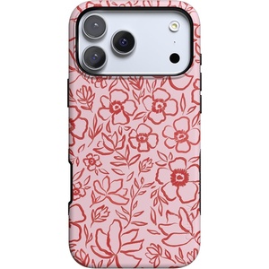 image:imageCasely iPhone 17 Pro Case  Blush Garden  Floral Doodle  Bold Protective Design  Compatible with MagSafe