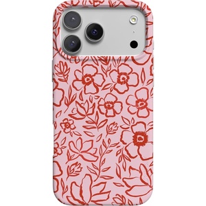 image:imageCasely iPhone 17 Pro Case  Blush Garden  Floral Doodle  Compatible with MagSafe  Classic Ultra Slim Design