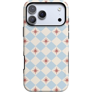 image:imageCasely iPhone 17 Pro Case  Chelsea Checker  Starlight Tiles  Bold Protective Design  Compatible with MagSafe
