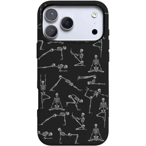 image:imageCasely iPhone 17 Pro Case  Corpse Pose  Skeleton Yoga  Bold Protective Design  Compatible with MagSafe