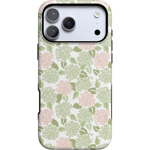 image:imageCasely iPhone 17 Pro Case  Hydrangea Haze  Floral Garden  Bold Protective Design  Compatible with MagSafe