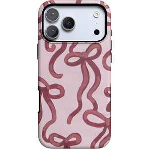 image:imageCasely iPhone 17 Pro Case  Love Me Knot  Mauve Bow  Bold Protective Design  MagSafe Compatible Design