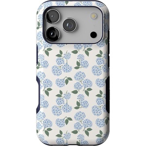 image:imageCasely iPhone 17 Pro Case  Nantucket Cottage  Blue Hydrangea  Bold Protective Design  Compatible with MagSafe