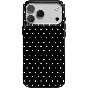 image:imageCasely iPhone 17 Pro Case  On the Dot  Black Polka Dot  Compatible with MagSafe  Classic Ultra Slim Design