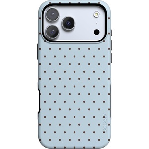 image:imageCasely iPhone 17 Pro Case  On the Dot  Blue amp Brown Polka Dot  Bold Protective Design  Compatible with MagSafe