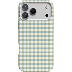 image:imageCasely iPhone 17 Pro Case  Pastel Picnic  Blue amp Green Gingham  Compatible with MagSafe  Classic Ultra Thin Design