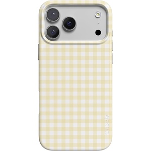 image:imageCasely iPhone 17 Pro Case  Pastel Picnic  Yellow Gingham  Compatible with MagSafe  Classic Ultra Thin Design