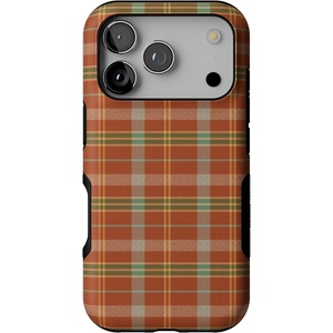 image:imageCasely iPhone 17 Pro Case  Spiced Chai  Fall Plaid  Bold Protective Design  MagSafe Compatible Design