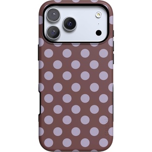 image:imageCasely iPhone 17 Pro Case  Spotted in SoHo  Burgundy Polka Dot  Bold Protective Design  Compatible with MagSafe