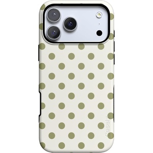 image:imageCasely iPhone 17 Pro Case  Spotted in SoHo  Green Polka Dot  Bold Protective Design  Compatible with MagSafe