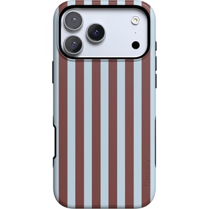 image:imageCasely iPhone 17 Pro Case  Sunday in Brooklyn  Chocolate Blue Stripes  Bold Protective Design  Compatible with MagSafe