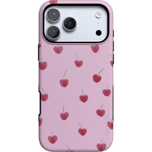 image:imageCasely iPhone 17 Pro Case  Very Cherry  Painted Cherries  Bold Protective Design  MagSafe Compatible Design