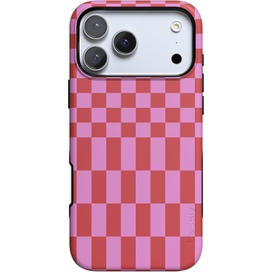 image:imageCasely iPhone 17 Pro Case  Vibe Check  Pink Checkerboard  Bold Protective Design  Compatible with MagSafe