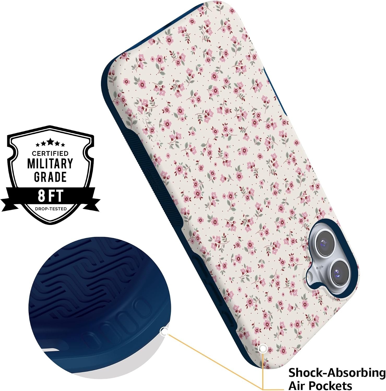 image:imageCasely iPhone 16 Case  Cottage Charm  Cottagecore  Bold Protective Design  Compatible with MagSafe