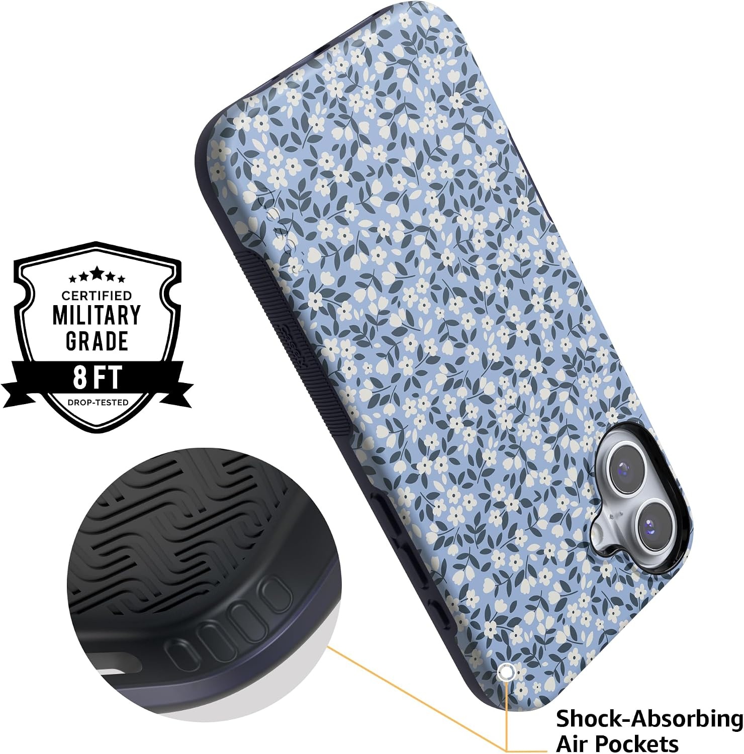 image:imageCasely iPhone 16 Case  Picking Daisies  Cottagecore  Bold Protective Design  Compatible with MagSafe