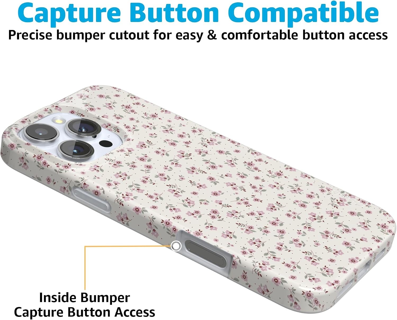 image:imageCasely iPhone 16 Pro Max Case  Cottage Charm  Cottagecore  Compatible with MagSafe  Classic Ultra Slim Design