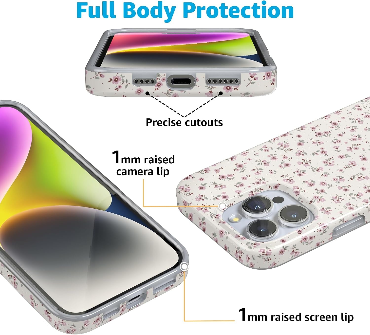 image:imageCasely iPhone 16 Pro Max Case  Cottage Charm  Cottagecore  Compatible with MagSafe  Classic Ultra Slim Design