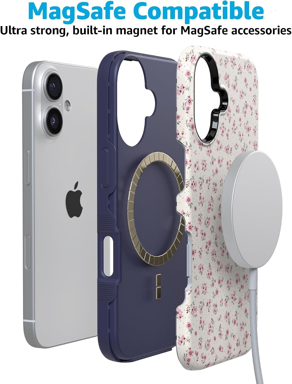 image:imageCasely iPhone 17 Case  Cottage Charm  Cottagecore  Bold Protective Design  Compatible with MagSafe
