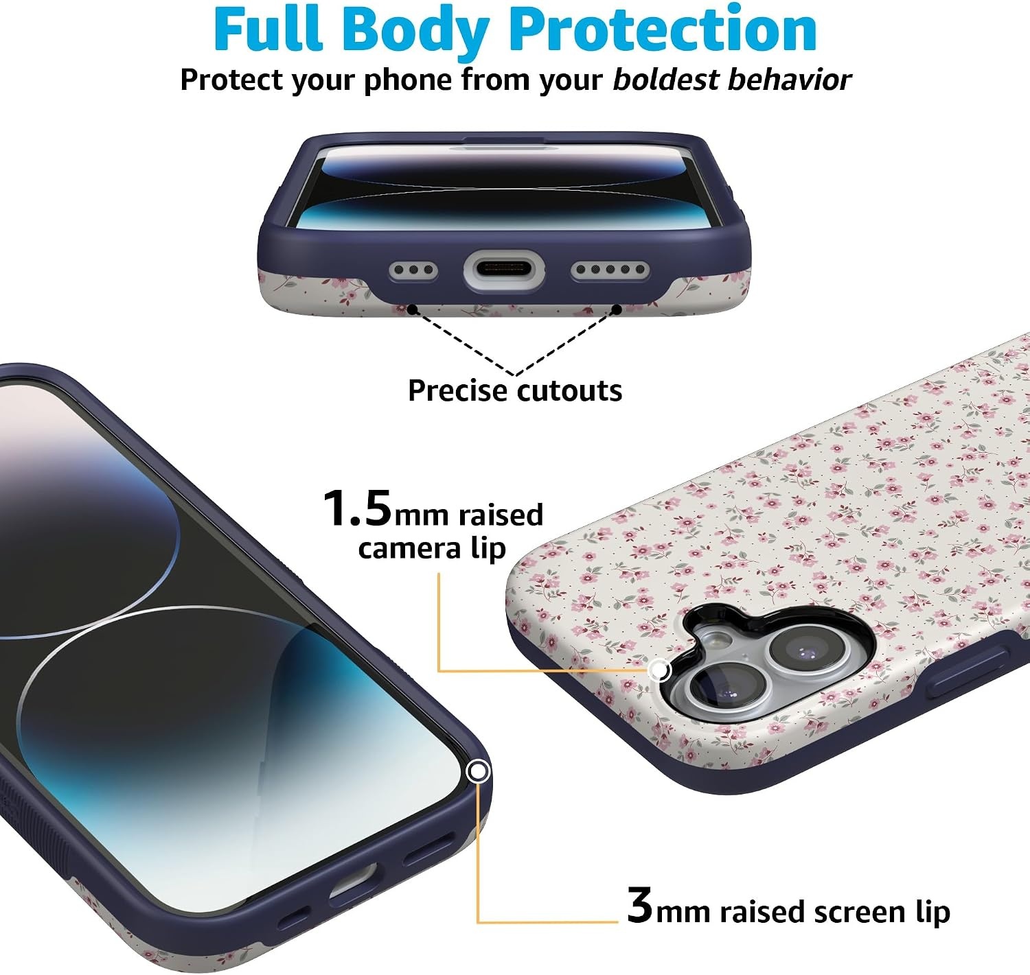 image:imageCasely iPhone 17 Case  Cottage Charm  Cottagecore  Bold Protective Design  Compatible with MagSafe