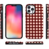 image:imageCasely iPhone 13 Pro Max Case  Checked Twice  Red Plaid  Bold Protective Design  MagSafe Compatible Design