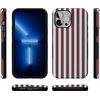 image:imageCasely iPhone 13 Pro Max Case  Chocolate Blue Stripes  Sunday in Brooklyn  Bold Protective Design  Compatible with MagSafe