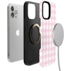 image:imageCasely iPhone 13 Pro Max Case  Pink Plaid  Sunday Best  Bold Protective Design  Compatible with MagSafe