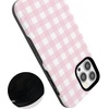 image:imageCasely iPhone 13 Pro Max Case  Pink Plaid  Sunday Best  Bold Protective Design  Compatible with MagSafe