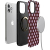 image:imageCasely iPhone 13 Pro Max Case  Spotted in SoHo  Burgundy Polka Dot  Bold Protective Design  Compatible with MagSafe