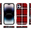 image:imageCasely iPhone 16 Case  As if  Red Plaid  Bold Protective Design  MagSafe Compatible Design