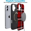 image:imageCasely iPhone 16 Case  As if  Red Plaid  Bold Protective Design  MagSafe Compatible Design