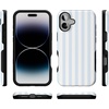 image:imageCasely iPhone 16 Case  Blue Stripes  Sunday Best  Bold Protective Design  Compatible with MagSafe