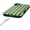 image:imageCasely iPhone 16 Case  Checked Twice  Green Plaid  Bold Protective Design  MagSafe Compatible Design