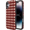 image:imageCasely iPhone 16 Case  Checked Twice  Red Plaid  Bold Protective Design  MagSafe Compatible Design