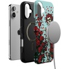 image:imageCasely iPhone 16 Case  Forever Grateful  Grateful Dead Skeleton Floral  Bold Protective Design  Compatible with MagSafe