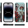 image:imageCasely iPhone 16 Case  Forever Grateful  Grateful Dead Skeleton Floral  Bold Protective Design  Compatible with MagSafe