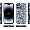 image:imageCasely iPhone 16 Case  Full Bloom  Navy Floral  Bold Protective Design  Compatible with MagSafe