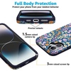 image:imageCasely iPhone 16 Case  Full Bloom  Navy Floral  Bold Protective Design  Compatible with MagSafe