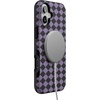 image:imageCasely iPhone 16 Case  Harlequin Midnight Diamond  Black and Purple  Bold Protective Design  MagSafe Compatible Design