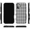 image:imageCasely iPhone 16 Case  Harlequin Salem Diamond  Black and White  Bold Protective Design  MagSafe Compatible Design